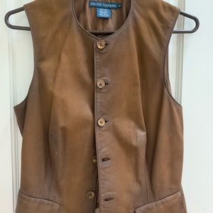 Ralph Lauren leather vest